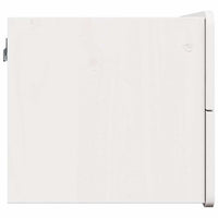 Comodino-Tavolino da notte Bianco 39 x 34 x 33 cm Legno di pino massello