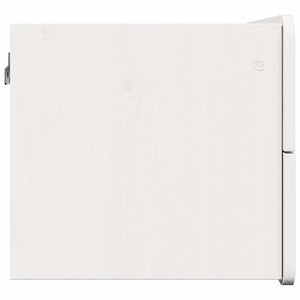 vidaXL Comodino Bianco 39 x 34 x 33 cm Legno di pino massello
