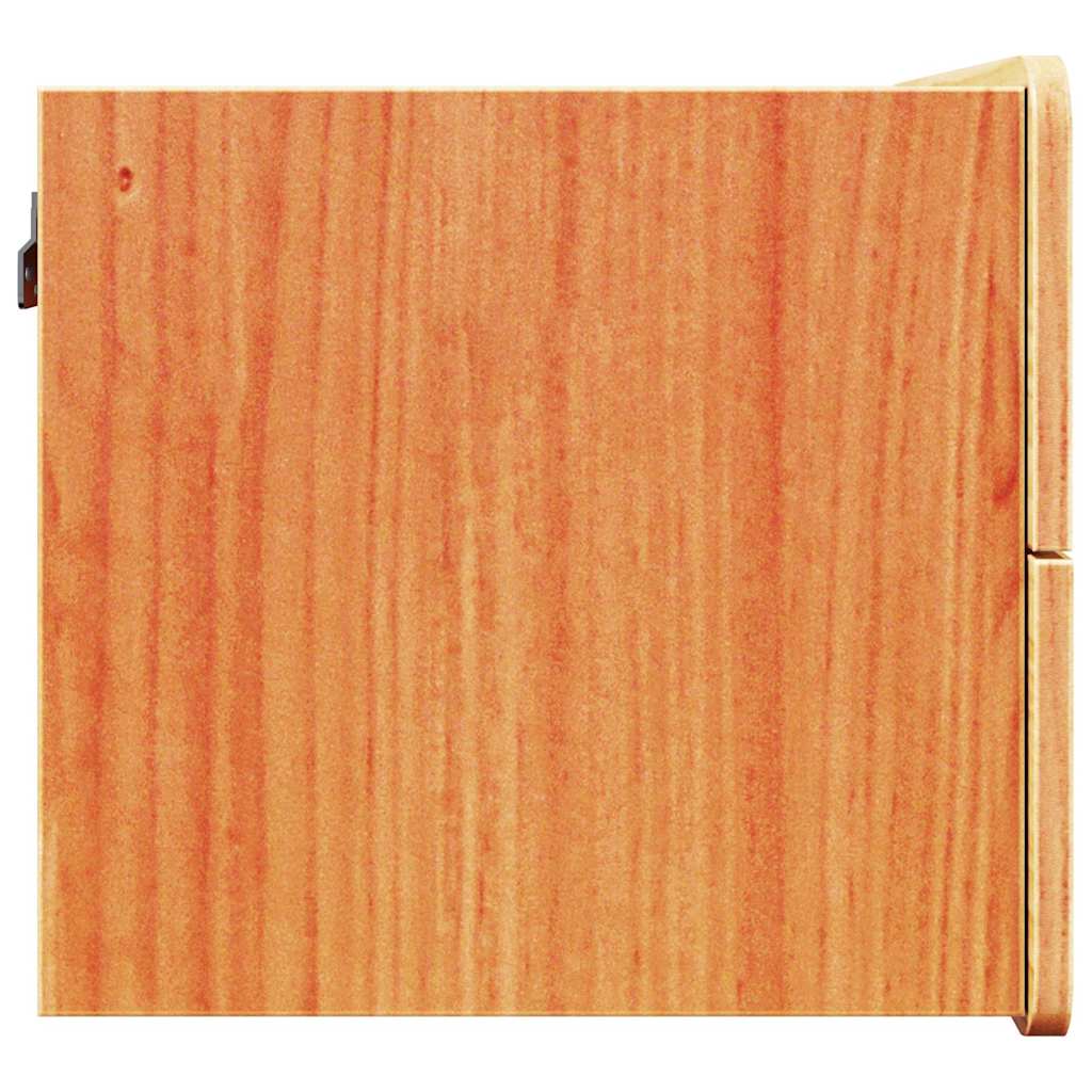 vidaXL Comodino Cera marrone 39 x 34 x 33 cm Legno di pino massello