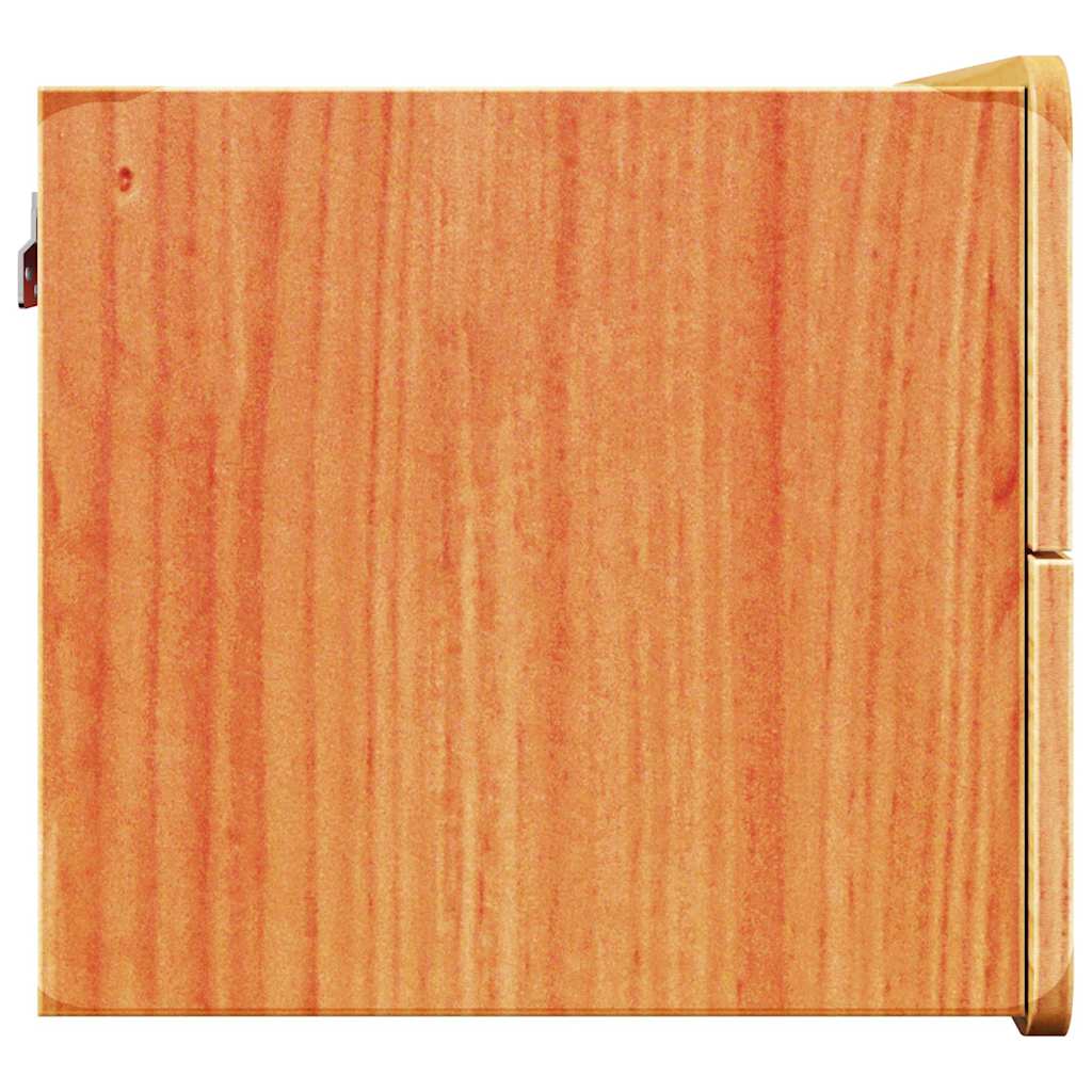 vidaXL Comodino 2 pcs Marrone 39 x 34 x 33 cm Legno di pino massello