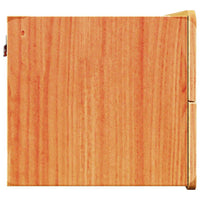 vidaXL Comodino 2 pcs Marrone 39 x 34 x 33 cm Legno di pino massello