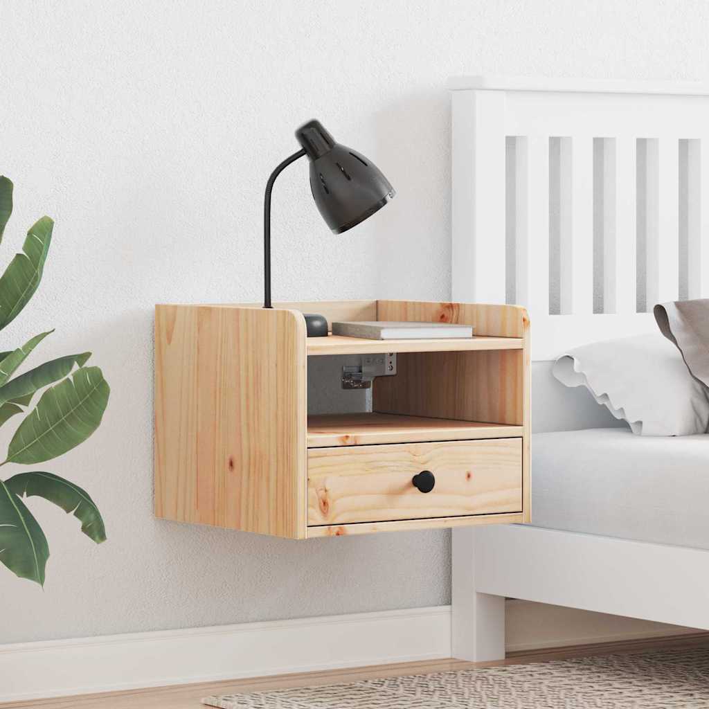 Comodino 2 pz-Set di 2 Tavolino da notte Marrone 38 x 36 x 29,5 cm Legno di pino massello