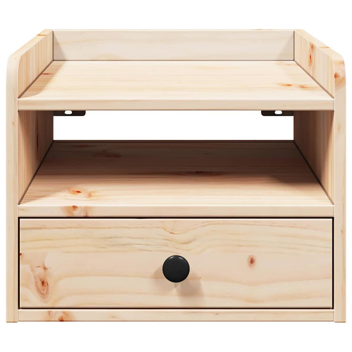 Comodino 2 pz-Set di 2 Tavolino da notte Marrone 38 x 36 x 29,5 cm Legno di pino massello