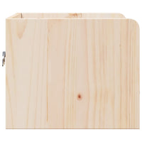 Comodino 2 pz-Set di 2 Tavolino da notte Marrone 38 x 36 x 29,5 cm Legno di pino massello