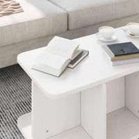 Tavolino da salotto Bianco 80 x 39.5 x 33.5 cm 873521