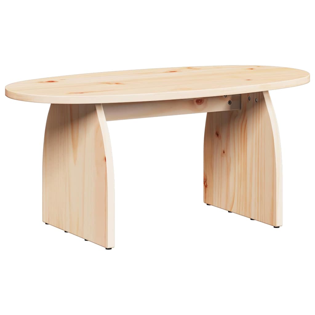 vidaXL Tavolino da salotto Naturale 80 x 40 x 35 cm