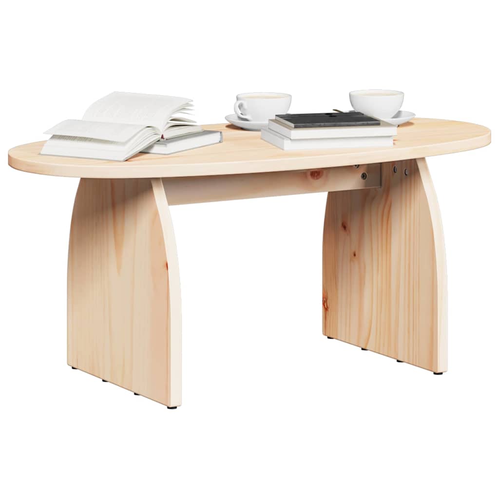 vidaXL Tavolino da salotto Naturale 80 x 40 x 35 cm