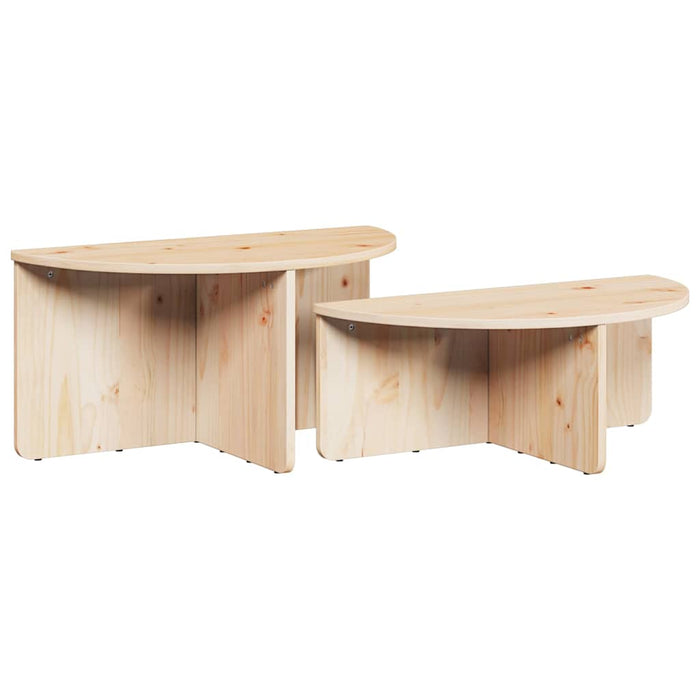 Tavolino da salotto 2 pcs Naturale 79 x 39.5 x 40 cm 873535