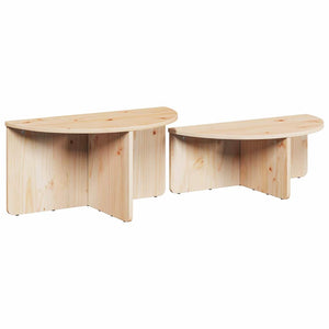 Tavolino da salotto 2 pcs Naturale 79 x 39.5 x 40 cm 873535