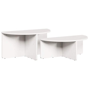 Tavolino da salotto 2 pcs Bianco 79 x 39.5 x 40 cm 873536