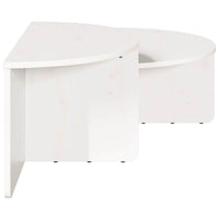 vidaXL Tavolino da salotto 2 pcs Bianco 79 x 39.5 x 40 cm
