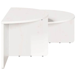 vidaXL Tavolino da salotto 2 pcs Bianco 79 x 39.5 x 40 cm