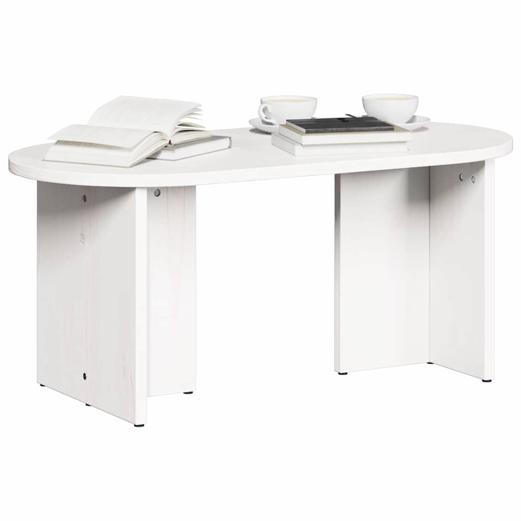 Tavolino da salotto Bianco 80 x 39.5 x 35 cm 873542