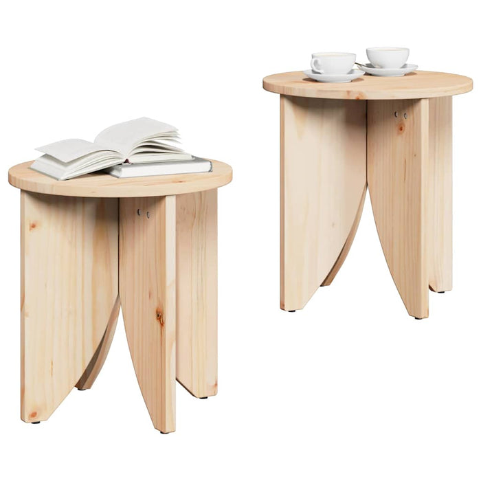 Tavolino da salotto 2 pcs Naturale 41,5 x 41,5 x 44 cm 873544