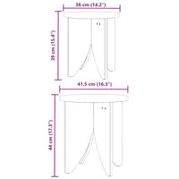 vidaXL Tavolino da salotto 2 pcs Bianco 41,5 x 41,5 x 44 cm