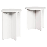 Tavolino da salotto 2 pcs Bianco 41.5 x 41.5 x 41 cm 873548