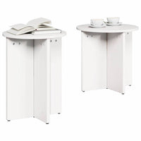 Tavolino da salotto 2 pcs Bianco 41.5 x 41.5 x 41 cm 873548