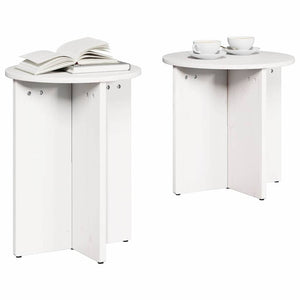 Tavolino da salotto 2 pcs Bianco 41.5 x 41.5 x 41 cm 873548