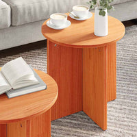 Tavolino da salotto 2 pcs Cera marrone 41.5 x 41.5 x 41 cm 873549