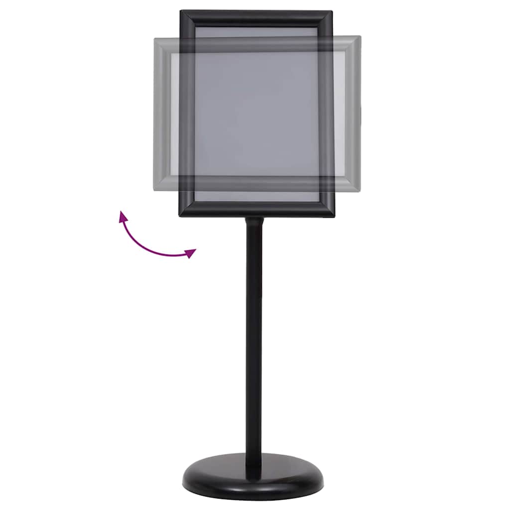 A3 Pedestal Poster Stands 2 pcs Alluminio Nero 3385631