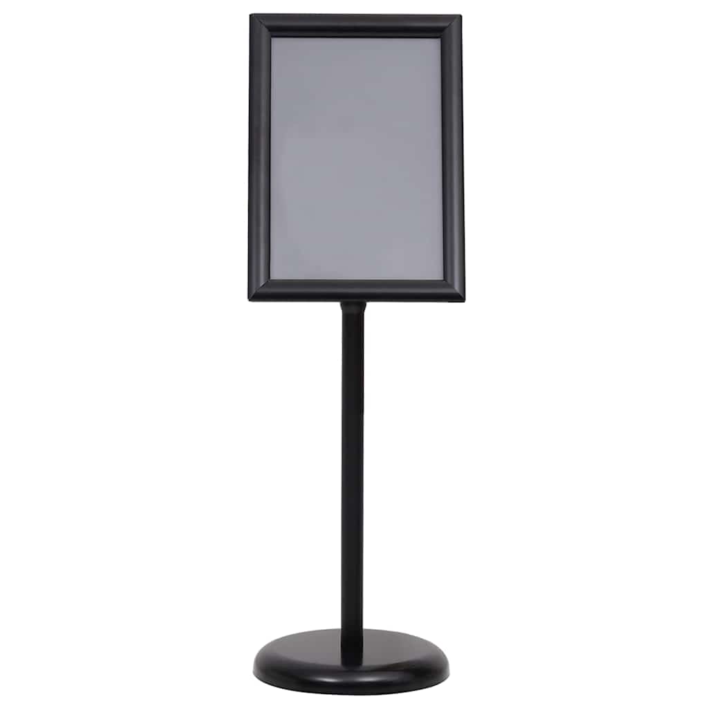 A3 Pedestal Poster Stands 2 pcs Alluminio Nero 3385631
