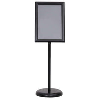 A3 Pedestal Poster Stands 2 pcs Alluminio Nero 3385631