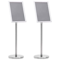 A4 Supporti per Poster 2 pz Argento Acciaio Inossidabile 3385634