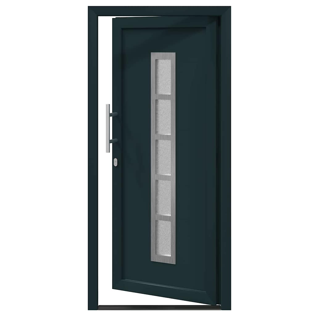 vidaXL Porta Frontale Antracite PVC