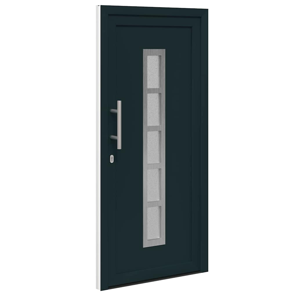 vidaXL Porta Frontale Antracite PVC