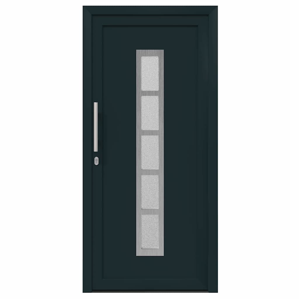 vidaXL Porta Frontale Antracite PVC