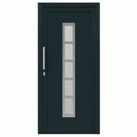 vidaXL Porta Frontale Antracite PVC