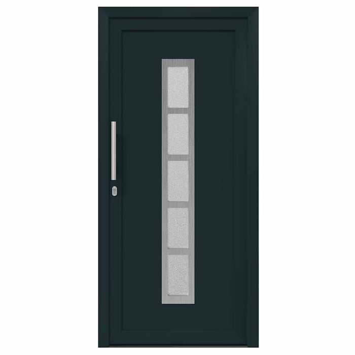 vidaXL Porta Frontale Antracite PVC