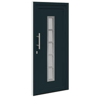 vidaXL Porta Frontale Antracite PVC