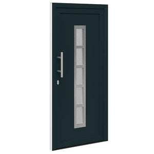 vidaXL Porta Frontale Antracite PVC