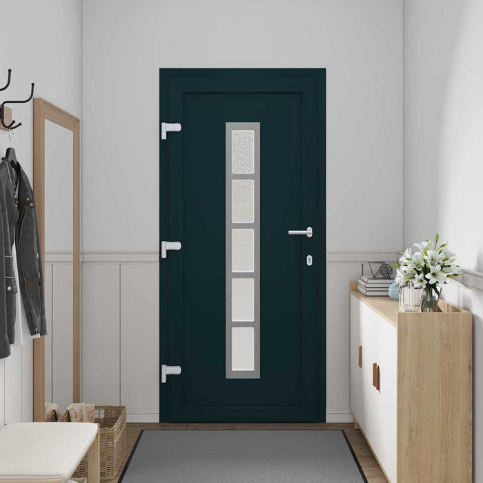 vidaXL Porta Frontale Antracite PVC