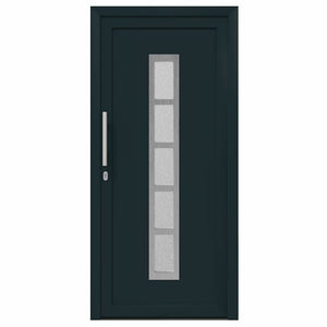 vidaXL Porta Frontale Antracite PVC