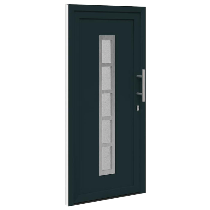 vidaXL Porta Frontale Antracite PVC