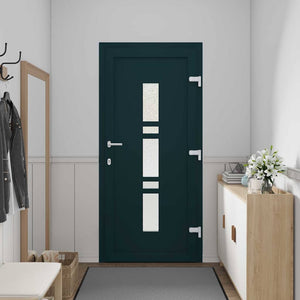 vidaXL Porta Frontale Antracite PVC