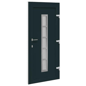 vidaXL Porta Frontale Antracite PVC