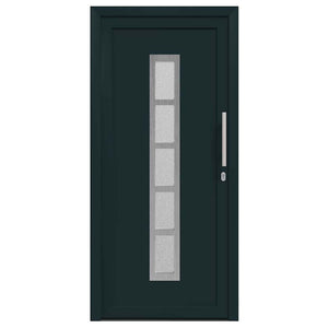 vidaXL Porta Frontale Antracite PVC