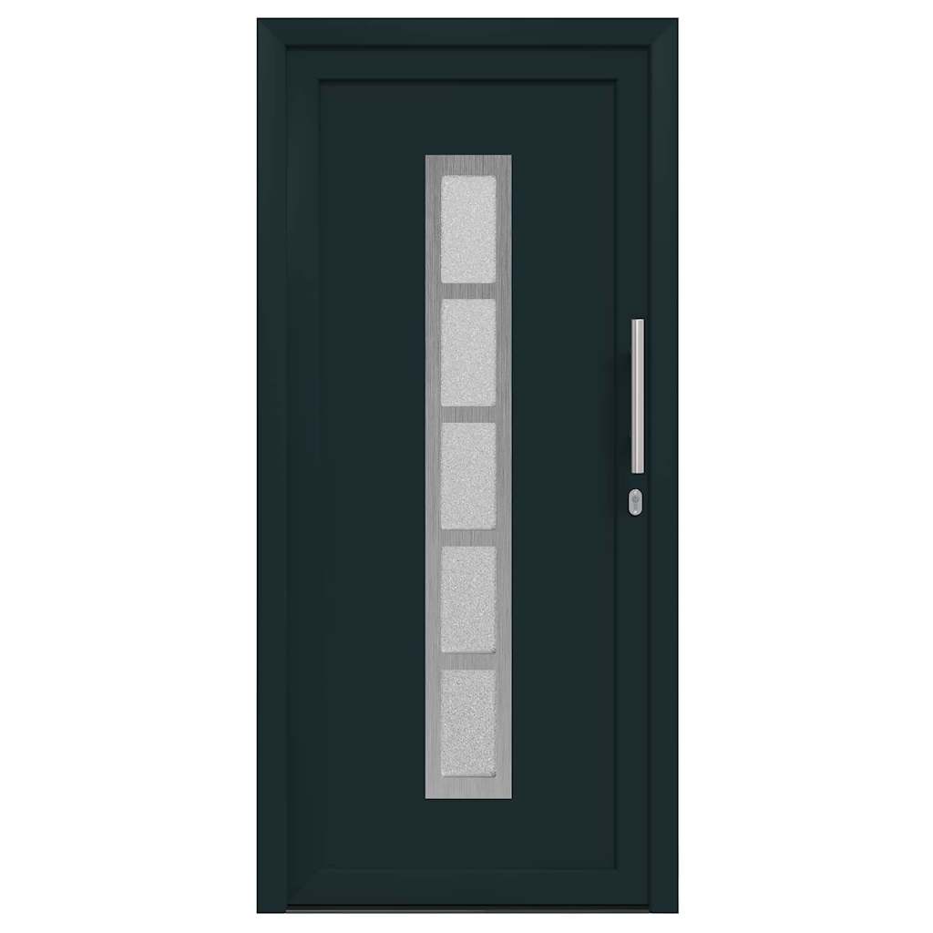 vidaXL Porta Frontale Antracite PVC