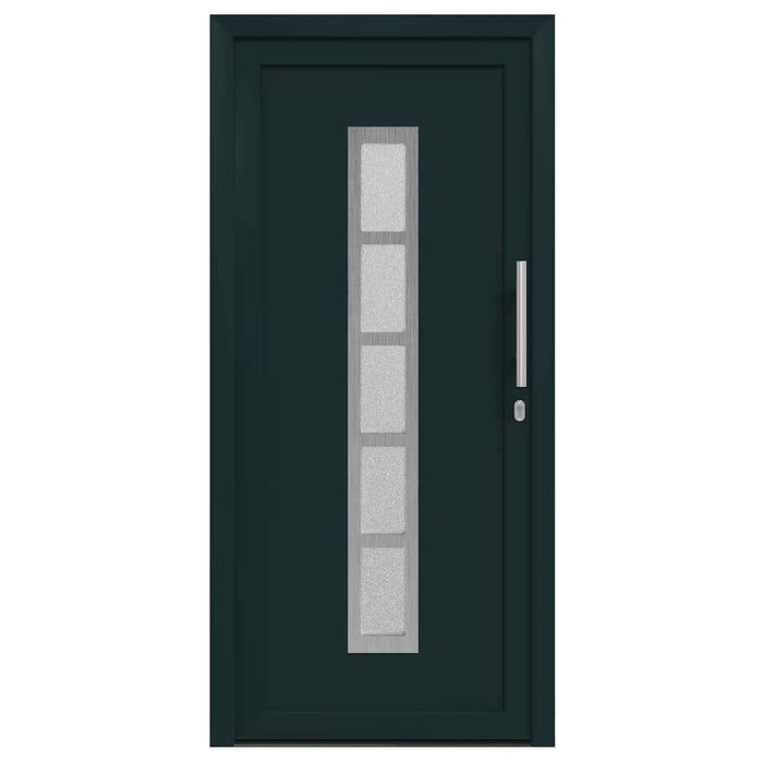 vidaXL Porta Frontale Antracite PVC