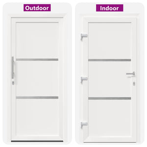 vidaXL Porta Frontale Bianco PVC