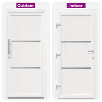 vidaXL Porta Frontale Bianco PVC