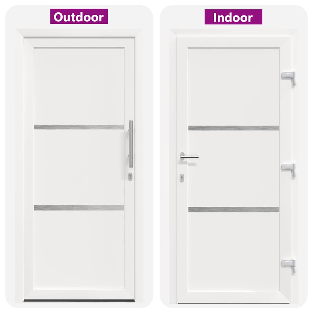 vidaXL Porta Frontale Antracite PVC