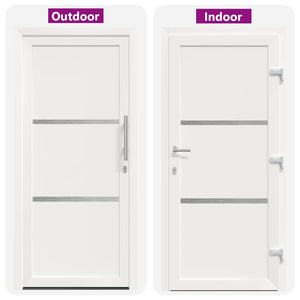 vidaXL Porta Frontale Antracite PVC