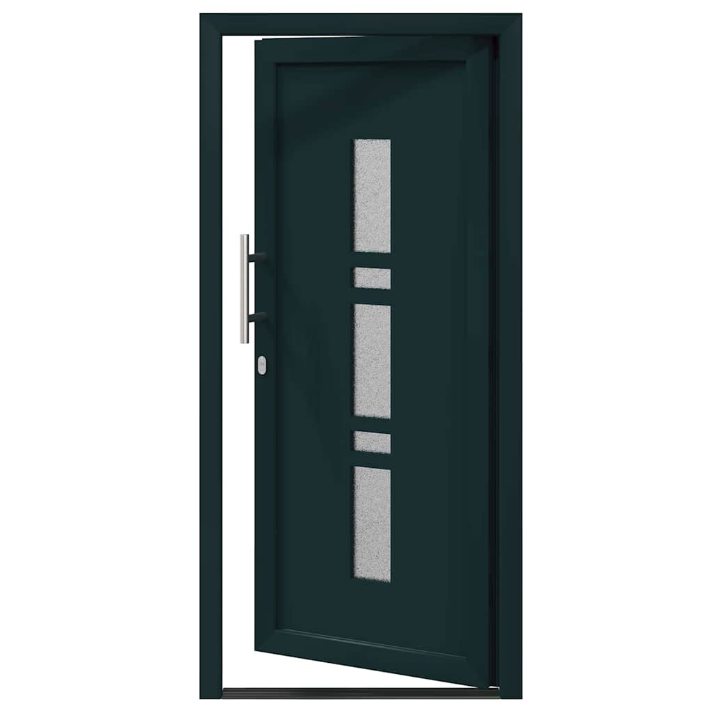 vidaXL Porta d'ingresso Antracite PVC