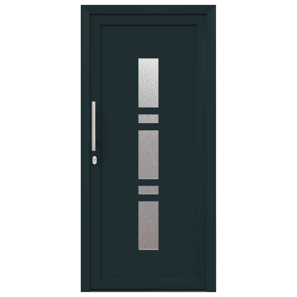 vidaXL Porta d'ingresso Antracite PVC