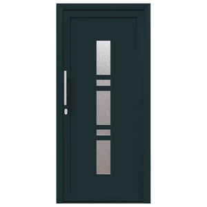 vidaXL Porta d'ingresso Antracite PVC