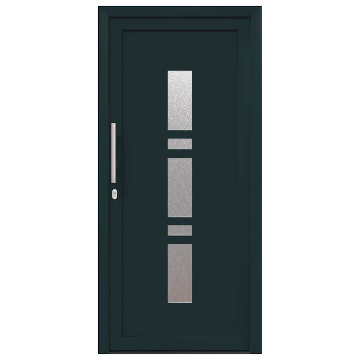 vidaXL Porta d'ingresso Antracite PVC
